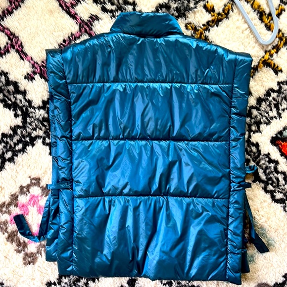 Anthropologie Pilcro Adjustable Puffer Vest - One Size - Peacock - Picture 2 of 7